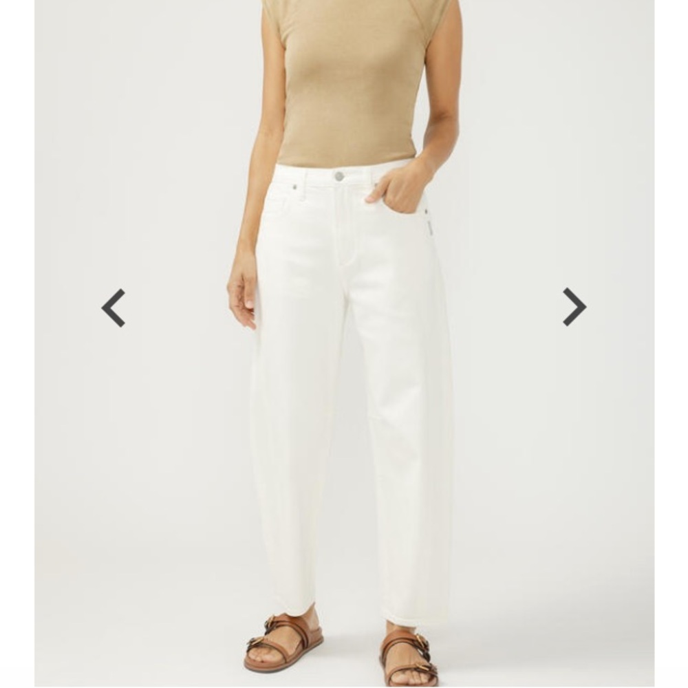 Silver Jeans Most Wanted White Straight Leg Jeans size 25